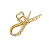 Oferta Especial Transfronteiriça Moda Acessórios de Cabelo Coque Grampo de Cabelo Presilha de Tubarão Presilha com Strass Acessório de Cabelo em Formato de Coração Gravata Borboleta Grampo de Cabelo para Menina