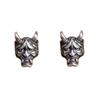 Pendientes Asimétricos de Bebé Demonio Diablo Boom Geniales para Club Bar Hombres y Mujeres Pendientes de Máscara de Demonio