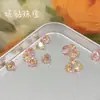 Suministro Directo de Fábrica Gradiente Especial Corte Nido de Pájaro 6-8mm Pendientes de Zirconia Joyería para Uñas Artísticas DIY Pendientes Piedras Sueltas