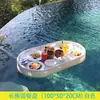Bandeja Flutuante de Água de Rattan Bali Vietnã Cesta de Café da Manhã Pousada Hotel Villa Piscina Prato Redondo para Frutas