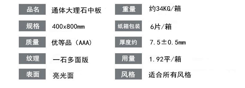 400800通体中板厚度