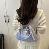Cor Sólida Grande Capacidade Estilo Faculdade 2025 Nova Moda Casual Deslocamento Simples Ombro Tote Mochila