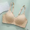 2025 Novo Estilo Confortável, Respirável, Suporte Macio, Lingerie Sem Costura para Mulheres com Seios Pequenos, Push-Up, Sem Aro, Sutiã com Bojo Fixo para Mulheres