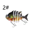 Señuelo de Pesca Multisección Weihe Sports Modelo a Set de 5 Piezas 8cm 15g Señuelo Hundible de 6 Secciones Señuelo Duro Transfronterizo