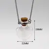 Venta Directa de Fábrica de Collares de Botella de Vidrio con Flores Secas, Botellas de los Deseos, Colgantes de Botella de Vidrio Flotantes, Joyería DIY, Botellas de Cinabrio, Botellas Gahu