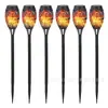 Luzes de Gramado Movidas a Energia Solar, Luzes de Paisagismo Externo para Inserir no Solo para Jardins Residenciais, Luzes LED de Chama de Anjo para Vilas de Jardim