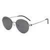 Gafas de Sol Ligeras de Metal con Montura Fina Anti-UV y Patillas Flexibles para el Viaje Diario Wm21016