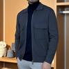 Cárdigan de Moda Urbana con Solapa para Hombre, Otoño e Invierno 2025 Suéter de Lana Cárdigan de Punto para Hombre Bd162