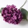 Simulação única hortênsia hortênsia artificial com folha grande hortênsia cenário de casamento adereços para casa flores decorativas atacado 2 folhas