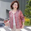 Nuevo Abrigo de Otoño Estilo Chino para Mamá 2026 Nuevo Estilo Dama Noble 40s 50s Mujeres de Mediana Edad y Mayores Ropa de Otoño Estilo Chino Top