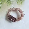 Elástico de Cabelo de Malha com Strass Simples e Elegante para Mulheres 2025 Novo Versátil Cordão de Cabelo Alta Elasticidade Elástico de Rabo de Cavalo Elástico de Cabelo