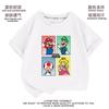 Camiseta Infantil de Manga Corta de Dibujos Animados, Ropa Temática de Videojuegos, Ropa Infantil, Top para Niñas, Camiseta Básica de Algodón con Dibujos Animados