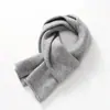 Cachecol de Cashmere para Homens e Mulheres, Estilo Coreano Versátil Tricotado Grosso Quente Protetor de Pescoço, Cor Sólida, Novo Modelo de Inverno Atacado