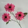 Flores Florecientes en Tonos Rojo Rosa, Flores Artificiales de Seda, Ramilletes de Mano, Decoraciones para Escenas de Boda, Arreglos Florales
