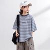 Camiseta de Manga Corta para Niño Ropa de Verano 2025 Nuevo Estilo Camiseta de Algodón de Media Manga para Niños Camiseta Elegante para Niños Grandes Moderna