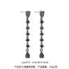 Aretes de Borla de Circonita Brillante de Plata S925 Moda para Mujer Aretes Largos Estilo Coreano Personalidad Aretes Pequeños Exagerados Fabricantes