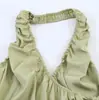 Marca Z atacado 485 pequeno 71 blusa feminina 22026 verão sexy transfronteiriça gola halter costas nuas estilo europeu e americano 2ZA