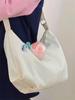 Bolsa de Ombro Ins Estilo Japonês para Mulheres, Simples e Versátil, Bolsa de Bolinho Casual de Grande Capacidade, Adequada para Estudantes Universitários que Frequentam Aulas e para o Trabalho, Bolsa Transversal