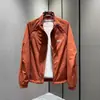 Nueva colección de otoño: chaqueta casual elegante y moderna para hombre con cuello alto, cortavientos simple para exteriores, prenda exterior ligera versátil para hombre