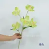Flores Artificiales para Decoración de Bodas, Arreglo de Escena para Salón de Bodas, Arreglos Florales de Techo y Piso, Tallo Único de Orquídea Phalaenopsis Impreso en 3D de 5 Cabezas