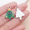 20 Nuevos Goteo de Aceite Blanco K Trineo de Navidad Gato Manzana Aleación Accesorios DIY Colgante de Pulsera Colgante Amazon