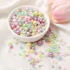 3-8mm ABS Furo Reto Pérolas de Imitação Redondas Contas Artesanais DIY Pulseira Colar Materiais para Miçangas Acessórios de Vestuário