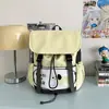 Mochila Feminina Versátil Japonesa Color Block Leve Personalidade Mochila Tendência Casual para o Dia a Dia Fofa Ins Bolsa para Estudante Universitário
