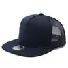 Amazon Cross-Border Hip-Hop Maoqing Chapéu de Malha de Aba Reta de Cinco Peças Respirável Primavera e Verão Moda Clássica Estampa Bordada com Botão