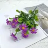 Nuevo ramo artificial pequeño de margaritas, flores secas de manzanilla, flores artificiales, flores de seda para decoración de sala de estar y mesa de comedor, accesorios para picnic y fotografía