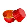 Taza de papel desechable especial taza de papel para pastel de aluminio de doble cara taza de rollo dorada taza recubierta soporte para papel de hornear 50 juegos