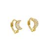 Comercio exterior transfronterizo Plata de ley S925 Estilo INS geométrico minimalista Aretes europeos y americanos de moda para mujer que combinan con todo Aretes de lujo ligero Hebilla para la oreja