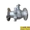 Aço Inoxidável 304 Flange de Válvula Válvula de Esfera Pneumática a Gás Q41F-16P Válvula de Esfera com Flange Manual Válvula de Flange