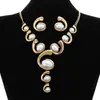 Estilo Transfronteiriço Europeu e Americano, Conjunto de Moda Oval Exagerado em Formato de Caracol para Mulheres, Design Vintage Exquisito Tendência Único