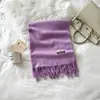 Bufanda de Color Sólido para Mujer Invierno Nuevo Bufanda de Imitación Cachemir Europea y Americana Bufanda Cálida Multicolor Transfronteriza Chal Largo Venta al por Mayor