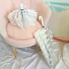 Guarda-chuva Transparente com Design de Gato Branco, Totalmente Automático, Estilo Anime, Manual, Fofo, Alto Valor Estético, Dobrável, para Influenciadoras Femininas, Crianças, Desenhos Animados, Estudantes