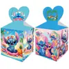 Venta Caliente Caja de Dulces Regalo Suministros para Fiesta de Cumpleaños Festiva Temática de Stitch Lilo & Stitch
