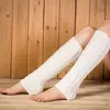Cubrepiernas Gruesos de Lana Estilo Coreano Calcetines de Pelo Cubrepies Tejidos para Otoño e Invierno Calcetines Retorcidos Cálidos Calcetines para Mujer
