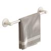 Estante para toallas blanco sin perforaciones para pared de inodoro, baño, estante de almacenamiento de una sola barra, estante de almacenamiento para inodoro