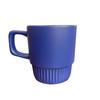 Taza de Cerámica con Asa Cuadrada Creativa, Taza Apilable Universal Simple, Taza para Café con Logo Personalizado, Taza de Regalo
