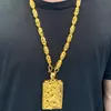 Nuevo Collar con Colgante Marca Dragón Dorado Arena Vietnamita Colgante de Dragón Hueco Dorado de Moda Colgante para Hombre Venta al por Mayor