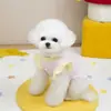 Roupas de Animal de Estimação Gato e Cachorro Estilo Novo Primavera e Verão Algodão Colete Vestido Teddy Bichon 25 Cores Contrastantes Mangas Volantes