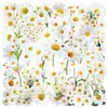 50 Adesivos Transparentes Florais e de Material Vegetal para Decorar Cadernos, Tablets, Capas de Celular e Garrafas de Água Adesivos de Animais de Estimação