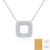 Moda de verano gran oferta cadena para clavícula de plata 925 que no se decolora accesorio para mujer, collar de moissanita de lujo ligero de nicho de alta gama