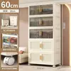 Gabinete de Almacenamiento de 60 cm Gabinete de Almacenamiento para el Hogar Armario Plegable de Múltiples Capas Caja Organizadora de Ropa Caja de Almacenamiento para Juguetes y Snacks