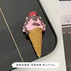 Pegatina para refrigerador con simulación de comida en estéreo 3D, distintiva, creativa, bonita, de alto valor de color, de resina magnética, decoración.