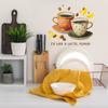 Adesivo de Parede Decorativo de Fundo para Casa com Slogan em Inglês Divertido-F932 e Grãos de Café para Caneca de Café Atacado Autoadesivo