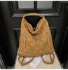 Bolso Cruzado de Hombro Único Estilo Universitario de Moda Transfronterizo para Mujer 2026 Nuevo Bolso Tote con Patrón de Diamantes Mochila Casual de Gran Capacidad