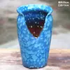 Vaso de flores carnudo doméstico fita de incisão alta entalhe planta zisha cerâmica penhasco pilha velha vaso respirável