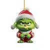 Adornos para coche temáticos del Grinch de dibujos animados transfronterizos, decoraciones para el árbol de Navidad y artículos de decoración para el hogar