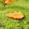 Micro-paisaje plantas suculentas jardinería decoración linda Ardilla nuez casa de pino Hoja de arce resina manualidades adornos